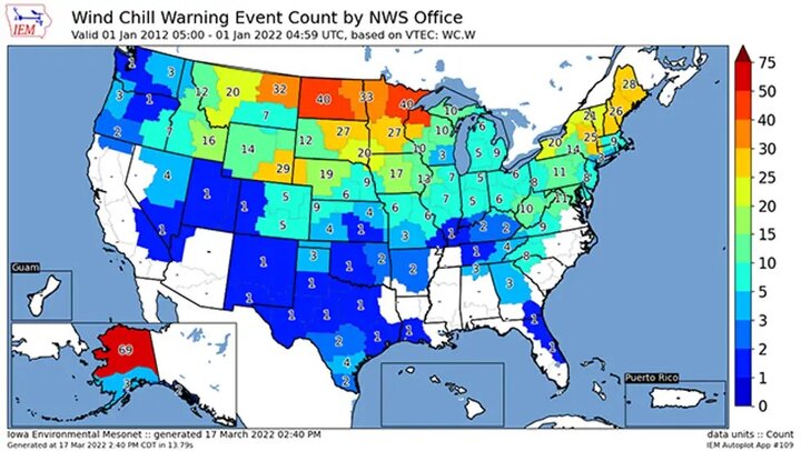 wind chill warnings